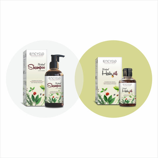 Herbal Hair Combo- Herbal Shampoo And Herbal Oil